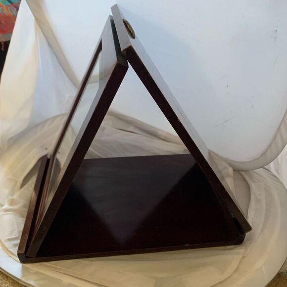 The Bombay Company Wooden Fold Up Vanity Mirror - Picture 2 of 7